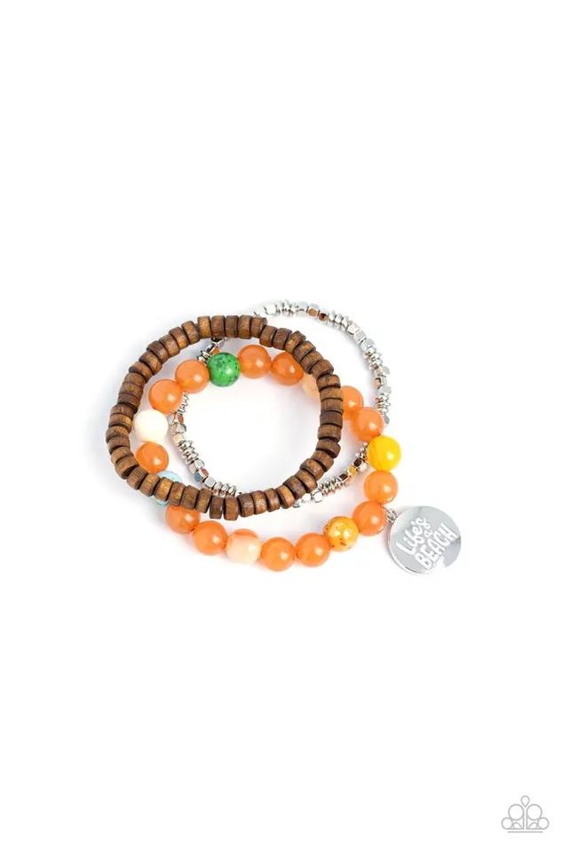 Paparazzi Bracelet Lifes a Beach Orange Paparazzi Jewelry Bracelets Paparazzi Bracelet Lifes a Beach Orange Paparazzi Jewelry Bracelets