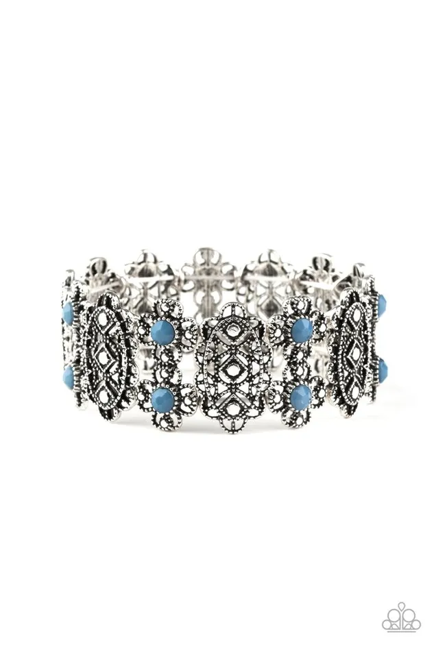 Paparazzi Bracelet Majestic Gardens Blue Paparazzi Jewelry Bracelets Paparazzi Bracelet Majestic Gardens Blue Paparazzi Jewelry Bracelets