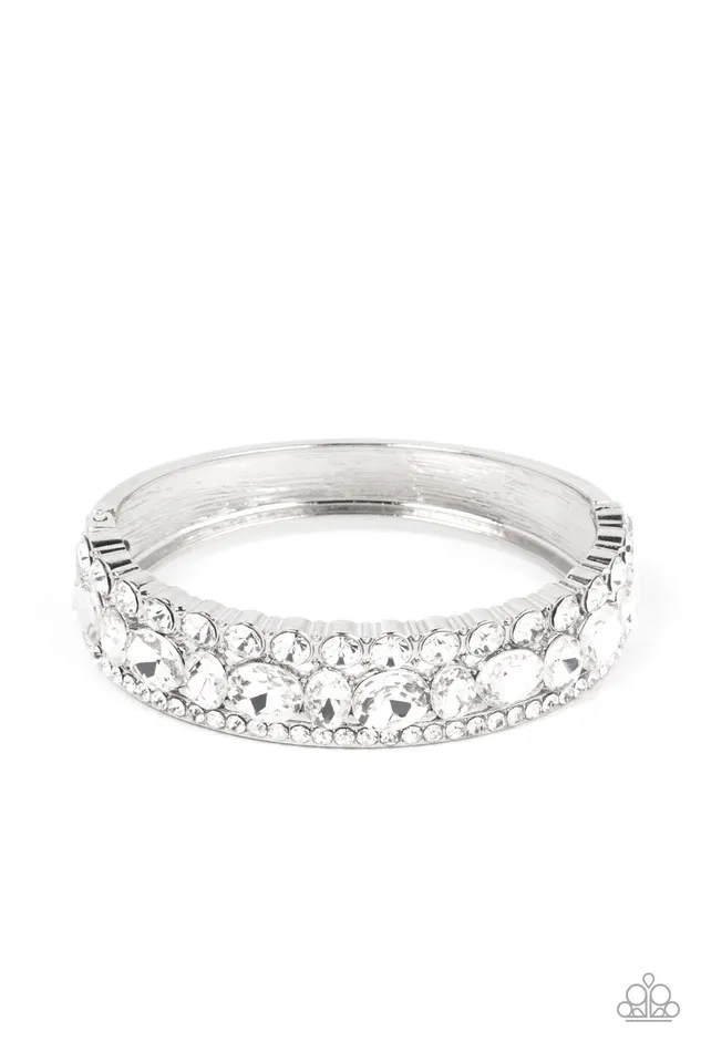 Paparazzi Bracelet Mega Megawatt White Paparazzi Jewelry Bracelets Paparazzi Bracelet Mega Megawatt White Paparazzi Jewelry Bracelets