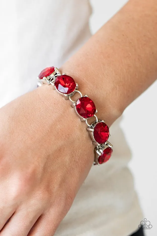 Paparazzi Bracelet Mind Your Manners Red Paparazzi Jewelry Bracelets