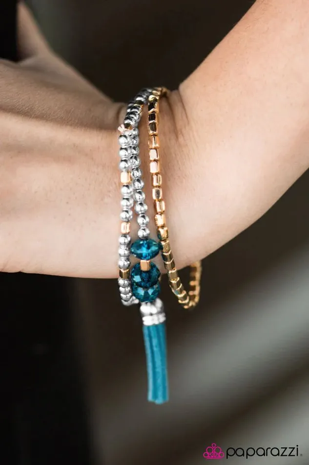 Paparazzi Bracelet NamaStay The Night Blue Paparazzi Jewelry Bracelets