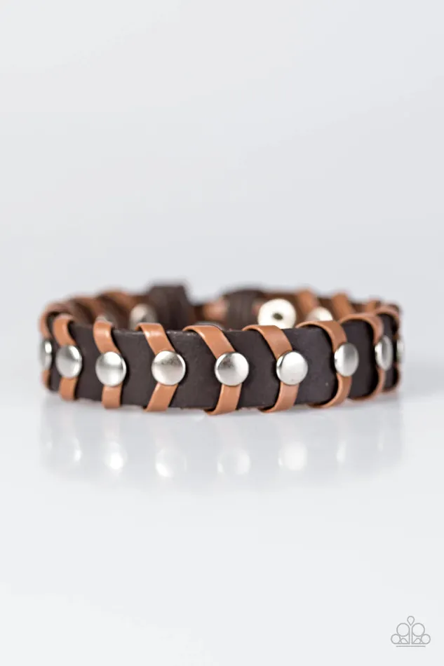 Paparazzi Bracelet One Wave At A Time Brown Paparazzi Jewelry Bracelets