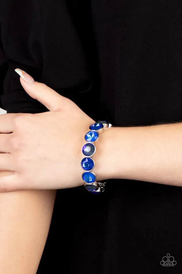 Paparazzi Bracelet Radiant on Repeat Blue Paparazzi Jewelry Bracelets