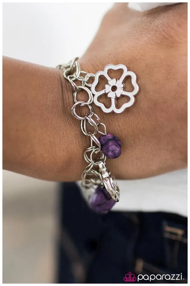 Paparazzi Bracelet Rock Garden Purple Paparazzi Jewelry Bracelets