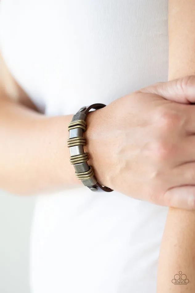 Paparazzi Bracelet Rural Explorer Brown Paparazzi Jewelry Bracelets