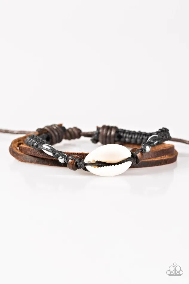 Paparazzi Bracelet SEA You On The Otherside Brown Paparazzi Jewelry Bracelets