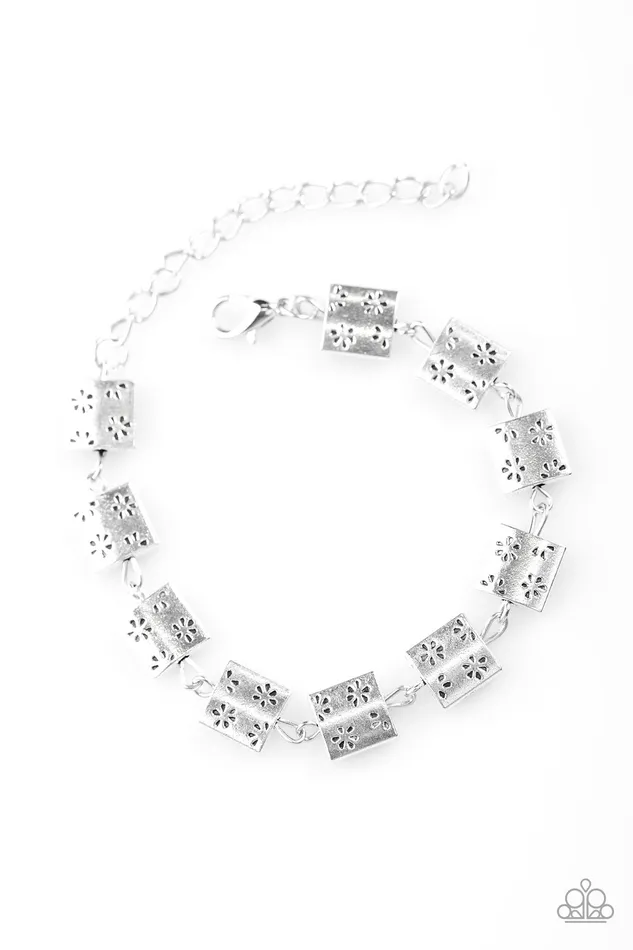 Paparazzi Bracelet Secret GARDENIA Silver Paparazzi Jewelry Bracelets