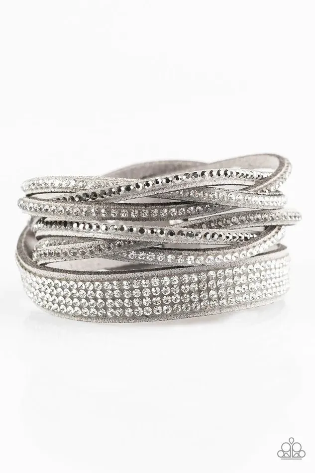 Paparazzi Bracelet Taking Care Of Business Silver Paparazzi Jewelry Bracelets