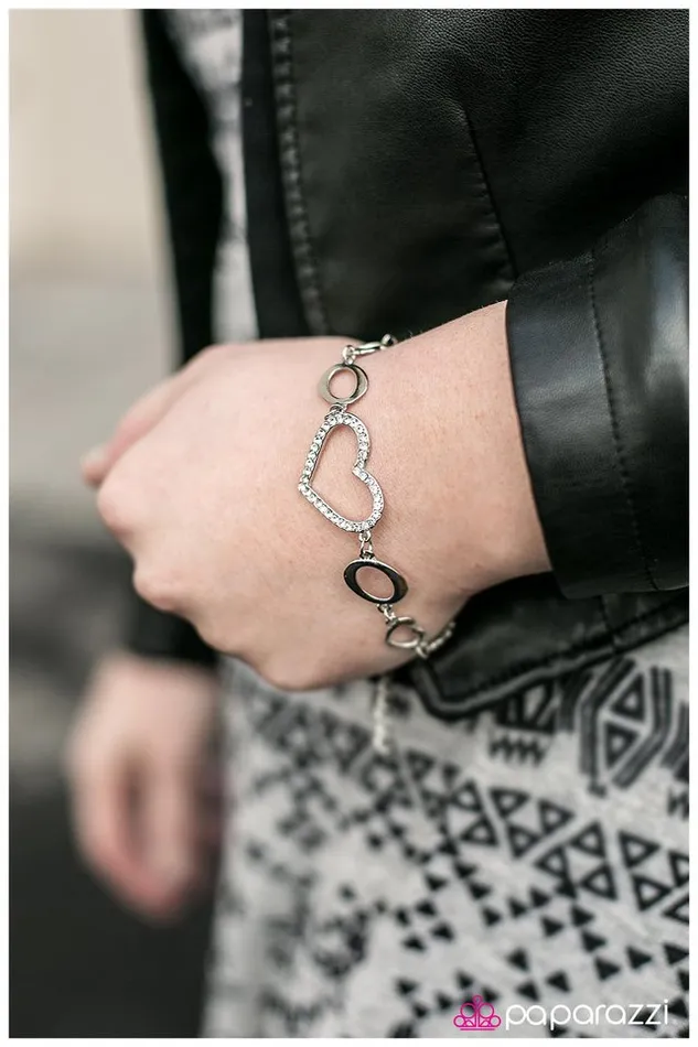 Paparazzi Bracelet Wearing My Heart on My Sleeve White Paparazzi Jewelry Bracelets Paparazzi Bracelet Wearing My Heart on My Sleeve White Paparazzi Jewelry Bracelets