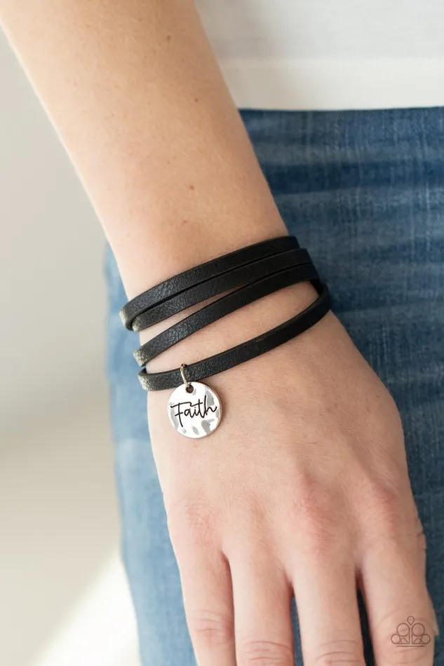 Paparazzi Bracelet Wonderfully Worded Black Paparazzi Jewelry Bracelets