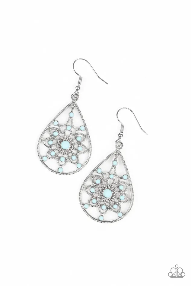 Paparazzi Earring A Flair For Fabulous Blue Paparazzi Jewelry Earrings