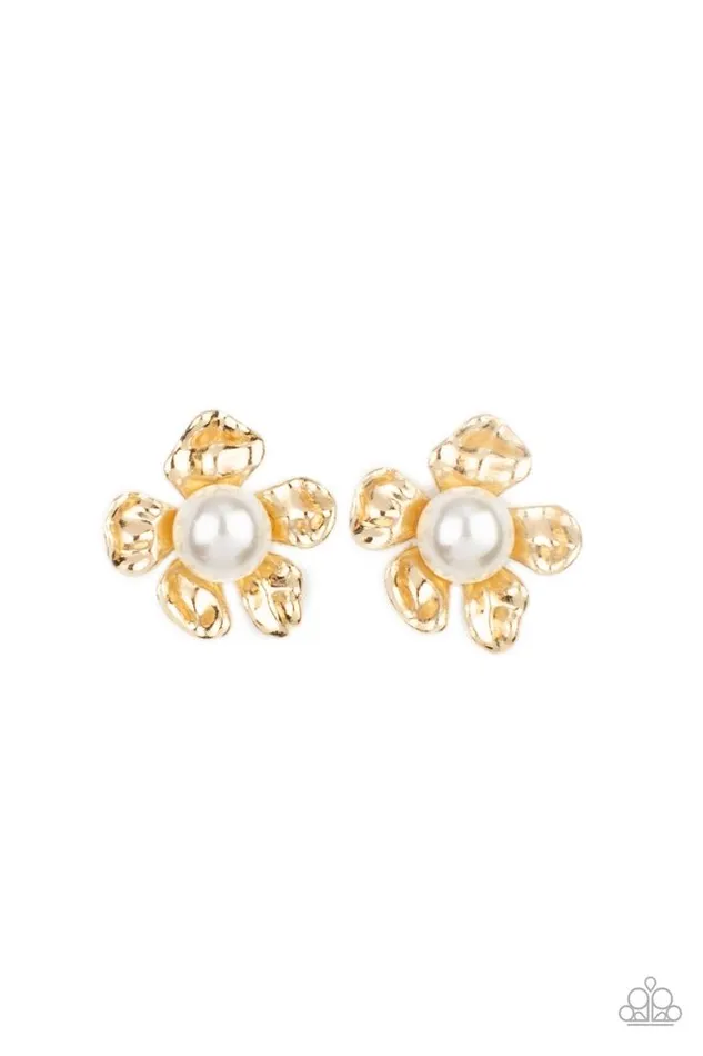 Paparazzi Earring Apple Blossom Pearls Gold Paparazzi Jewelry Earrings Paparazzi Earring Apple Blossom Pearls Gold Paparazzi Jewelry Earrings