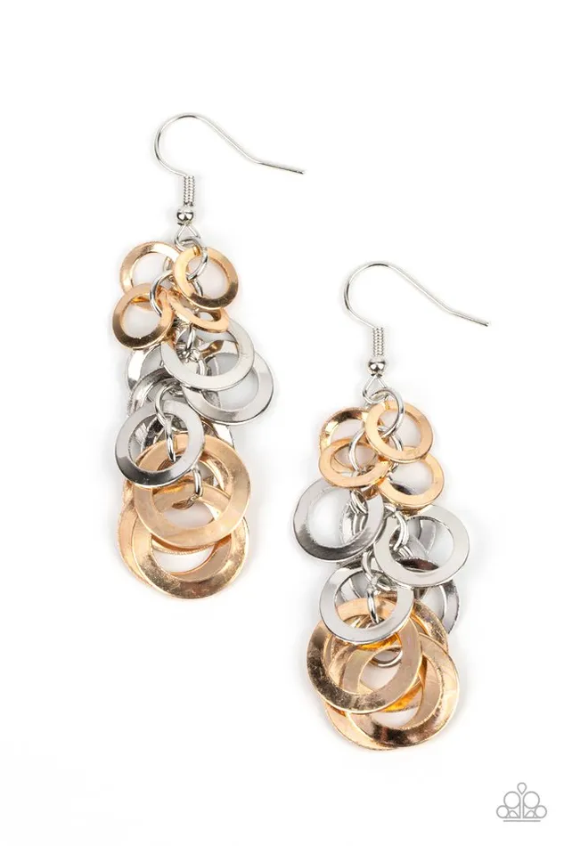 Paparazzi Earring Closed Circuit Sass Multi Paparazzi Jewelry Earrings