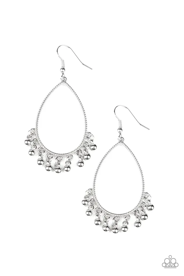 Paparazzi Earring Country Charm Silver Paparazzi Jewelry Earrings