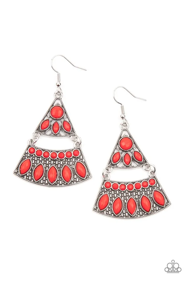 Paparazzi Earring Desert Fiesta Red Paparazzi Jewelry Earrings Paparazzi Earring Desert Fiesta Red Paparazzi Jewelry Earrings