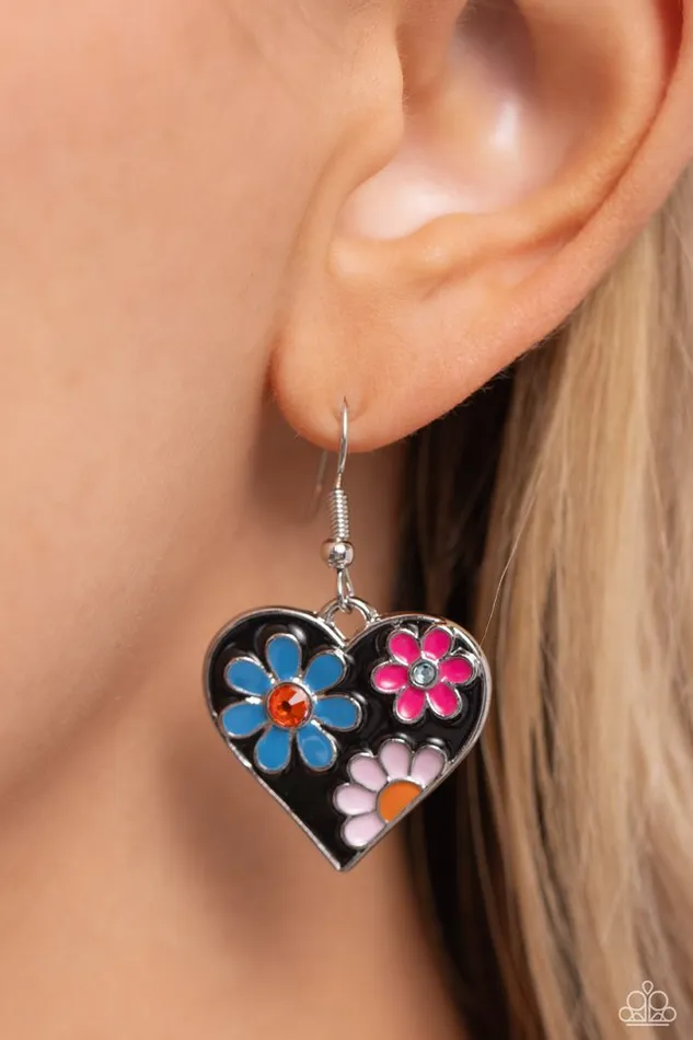 Paparazzi Earring Generously Groovy Black Paparazzi Jewelry Earrings