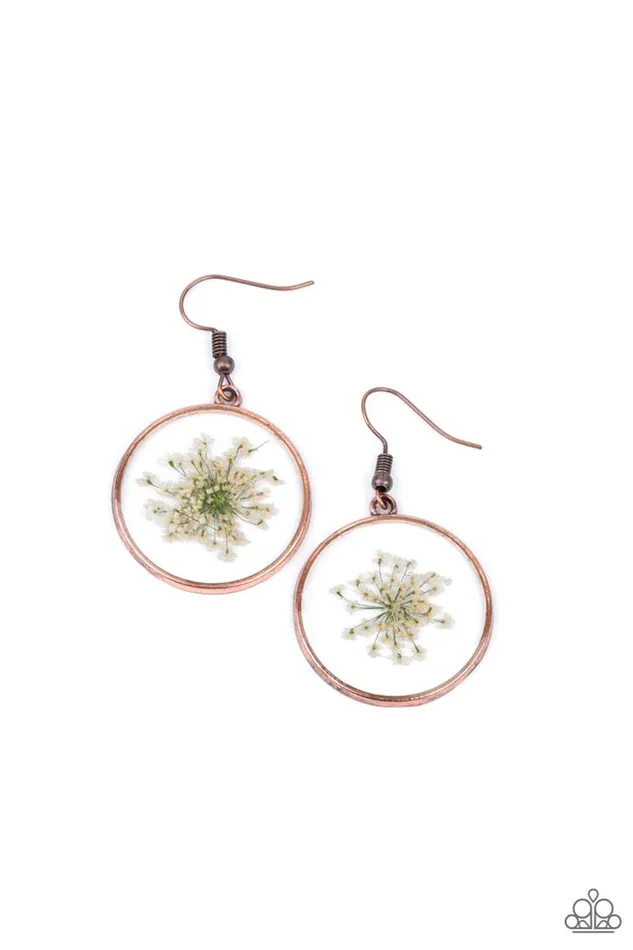Paparazzi Earring Happily Ever Eden Copper Paparazzi Jewelry Earrings Paparazzi Earring Happily Ever Eden Copper Paparazzi Jewelry Earrings