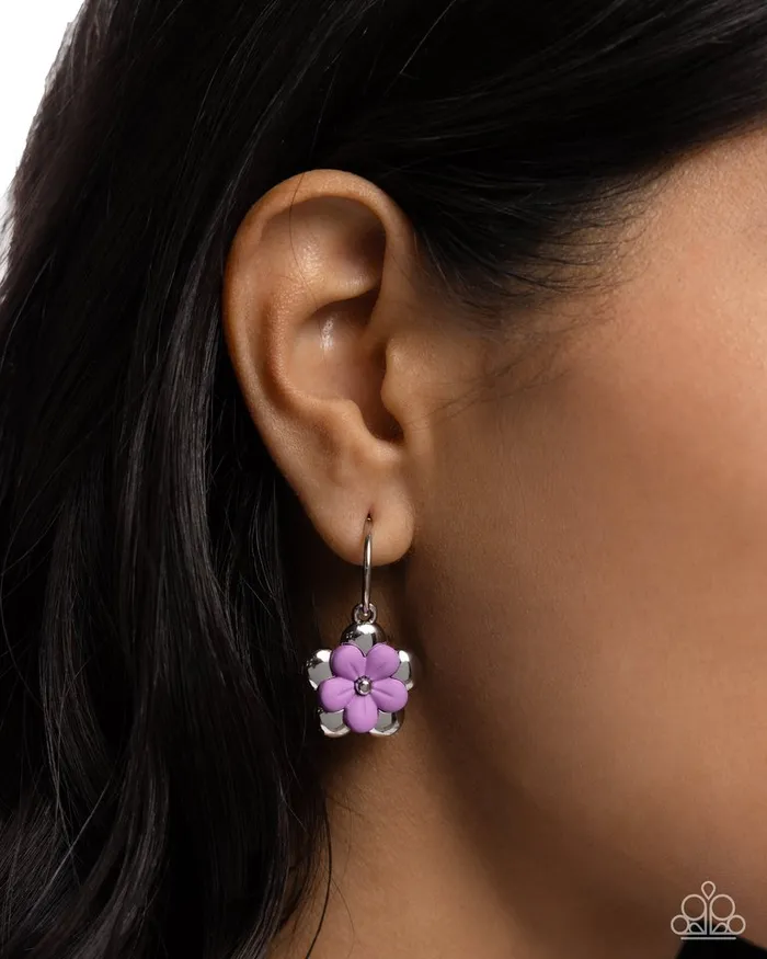 Paparazzi Earring Horticultural Haute Purple Paparazzi Jewelry Earrings
