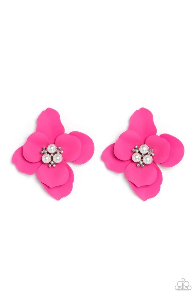 Paparazzi Earring Jovial Jasmine Pink Paparazzi Jewelry Earrings Paparazzi Earring Jovial Jasmine Pink Paparazzi Jewelry Earrings