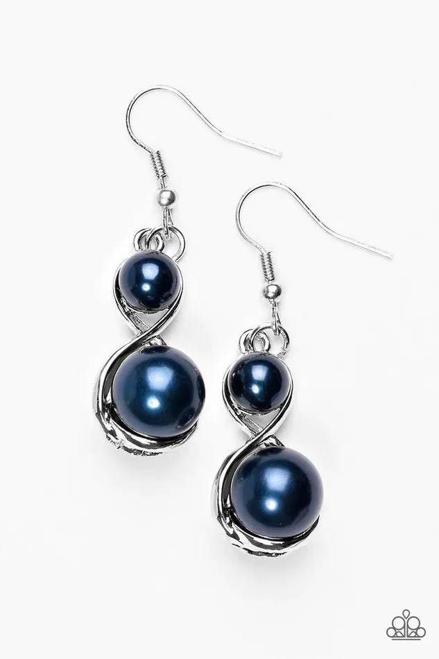 Paparazzi Earring Set The Stage Blue Paparazzi Jewelry Earrings