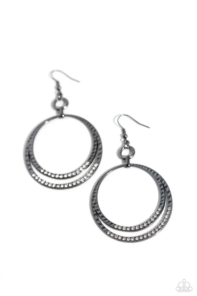 Paparazzi Earring Spin Your HEELS Black Paparazzi Jewelry Earrings Paparazzi Earring Spin Your HEELS Black Paparazzi Jewelry Earrings