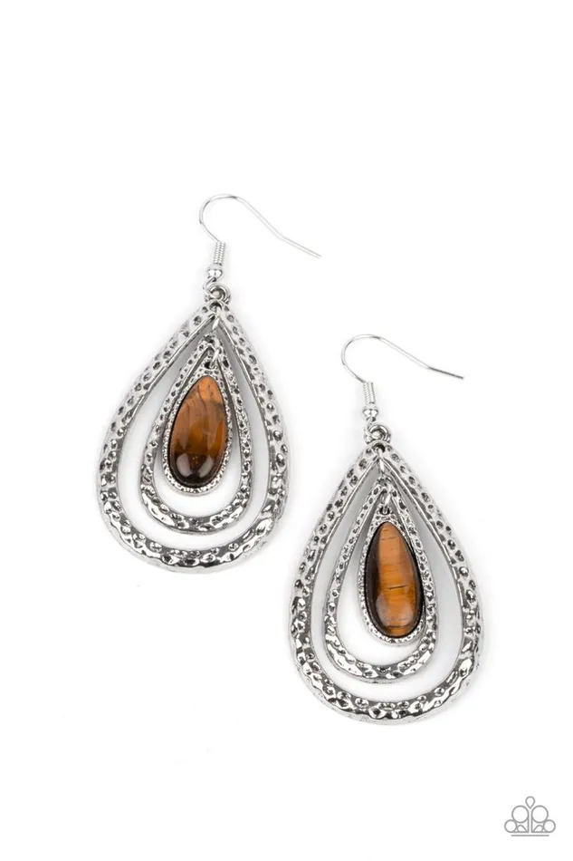 Paparazzi Earring Teardrop Torrent Brown Paparazzi Jewelry Earrings Paparazzi Earring Teardrop Torrent Brown Paparazzi Jewelry Earrings