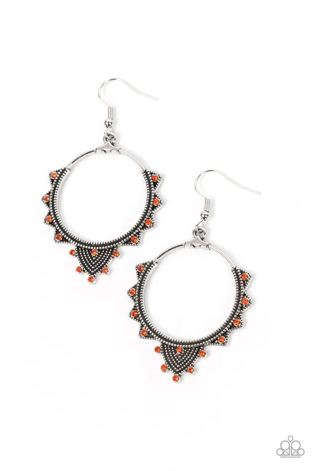 Paparazzi Earring Textured Twinkle Orange Paparazzi Jewelry Earrings Paparazzi Earring Textured Twinkle Orange Paparazzi Jewelry Earrings