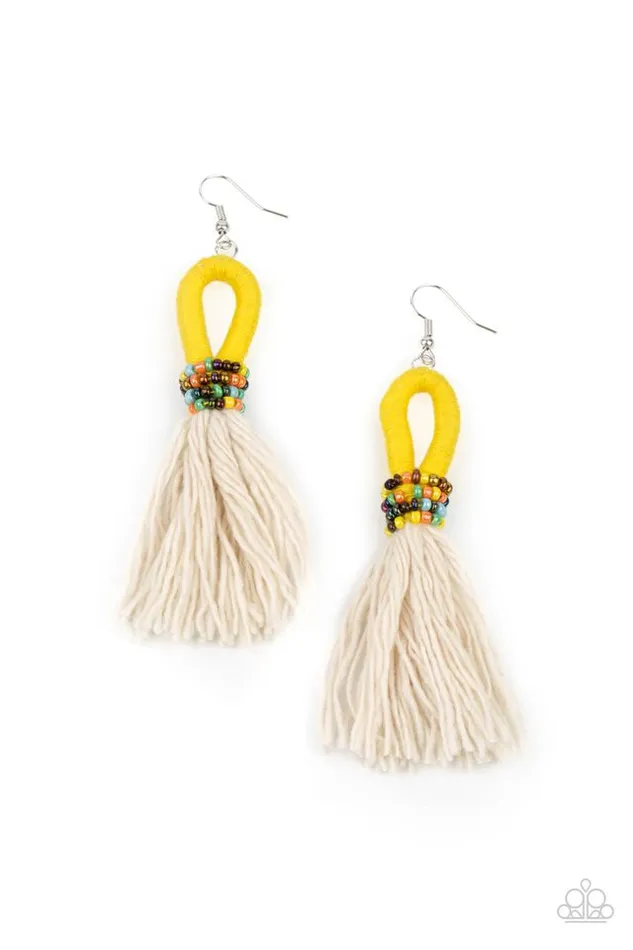 Paparazzi Earring The Dustup Yellow Paparazzi Jewelry Earrings Paparazzi Earring The Dustup Yellow Paparazzi Jewelry Earrings