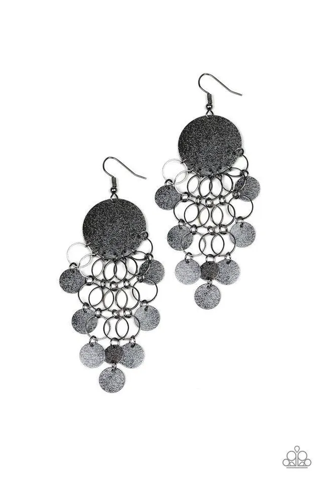 Paparazzi Earring Turn On The BRIGHTS Black Paparazzi Jewelry Earrings Paparazzi Earring Turn On The BRIGHTS Black Paparazzi Jewelry Earrings