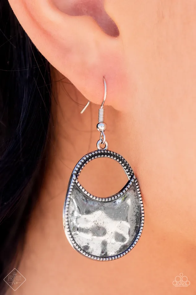 Paparazzi Earrings Rio Rancho Relic Silver Paparazzi Jewelry Earrings