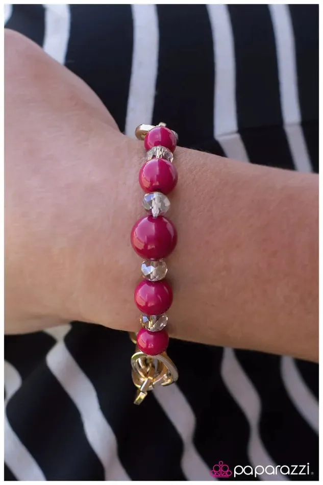 Paparazzi Jewelry Bracelets Paparazzi Bracelet Better Luck Next Time Pink