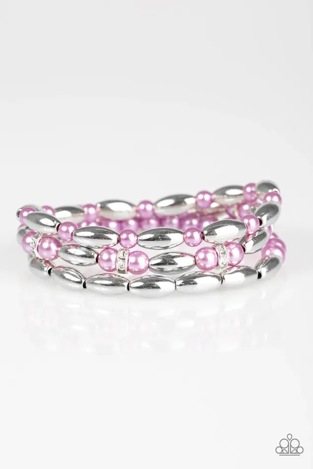 Paparazzi Jewelry Bracelets Paparazzi Bracelet Chic Contender Purple