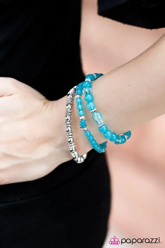 Paparazzi Jewelry Bracelets Paparazzi Bracelet Colorfully Coordinated Blue