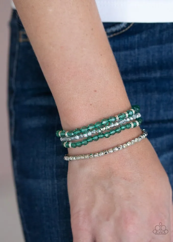 Paparazzi Jewelry Bracelets Paparazzi Bracelet Crystal Crush Green
