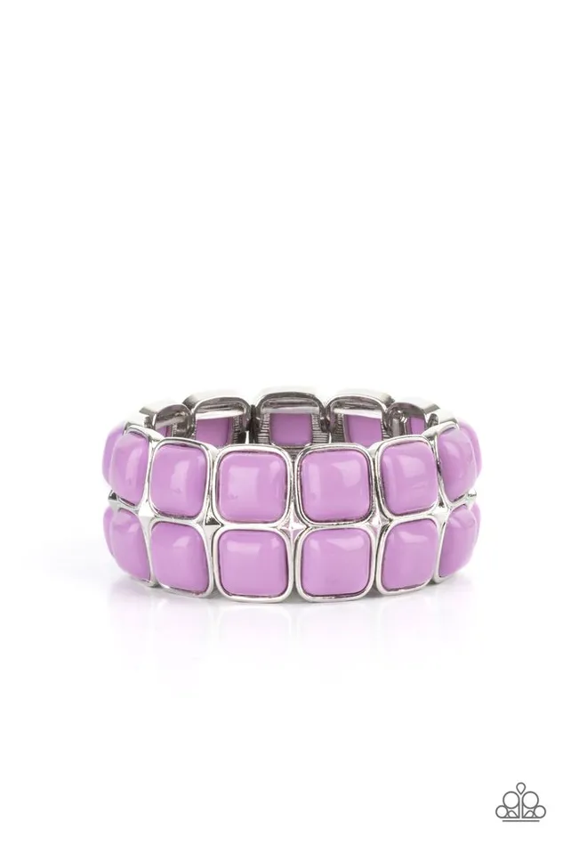 Paparazzi Jewelry Bracelets Paparazzi Bracelet Double The DIVAttitude Purple Paparazzi Jewelry Bracelets Paparazzi Bracelet Double The DIVAttitude Purple