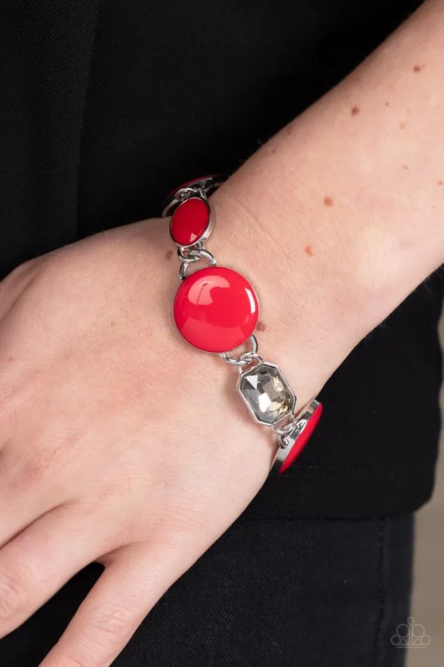 Paparazzi Jewelry Bracelets Paparazzi Bracelet Dreamscape Dazzle Red