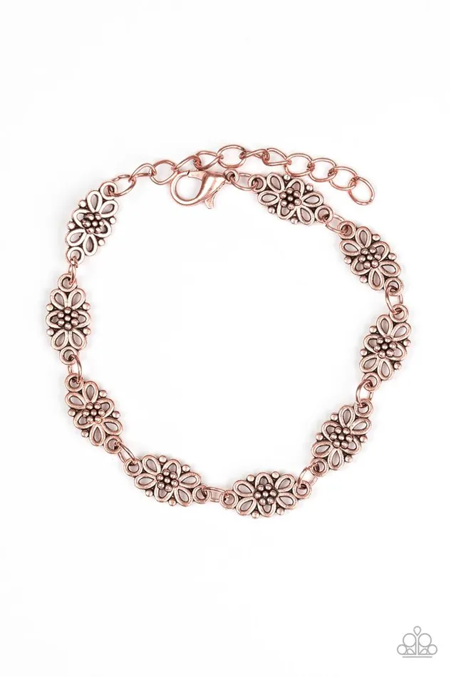 Paparazzi Jewelry Bracelets Paparazzi Bracelet Easy Daisy Copper