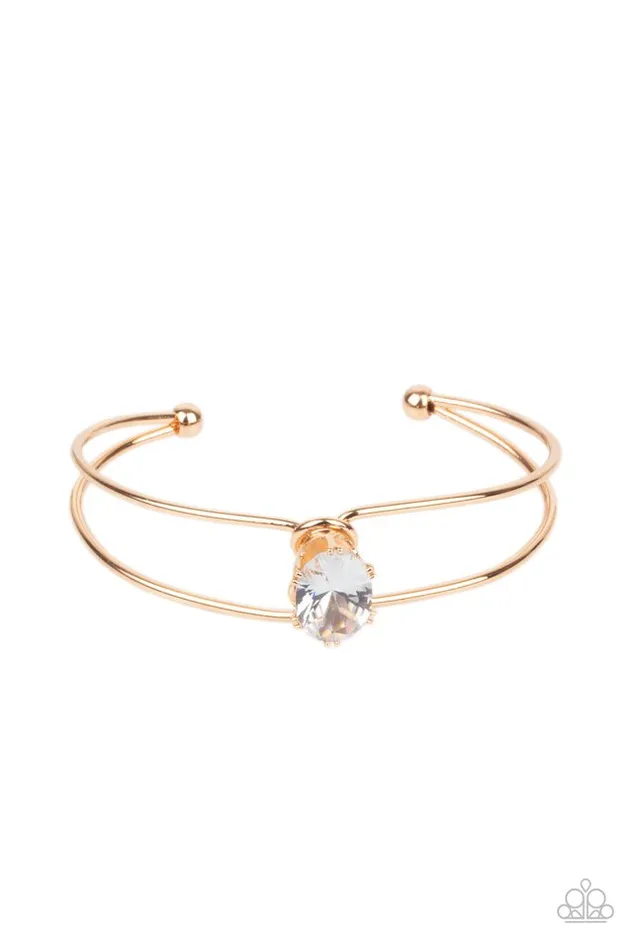 Paparazzi Jewelry Bracelets Paparazzi Bracelet GLOW No Mercy Gold Paparazzi Jewelry Bracelets Paparazzi Bracelet GLOW No Mercy Gold