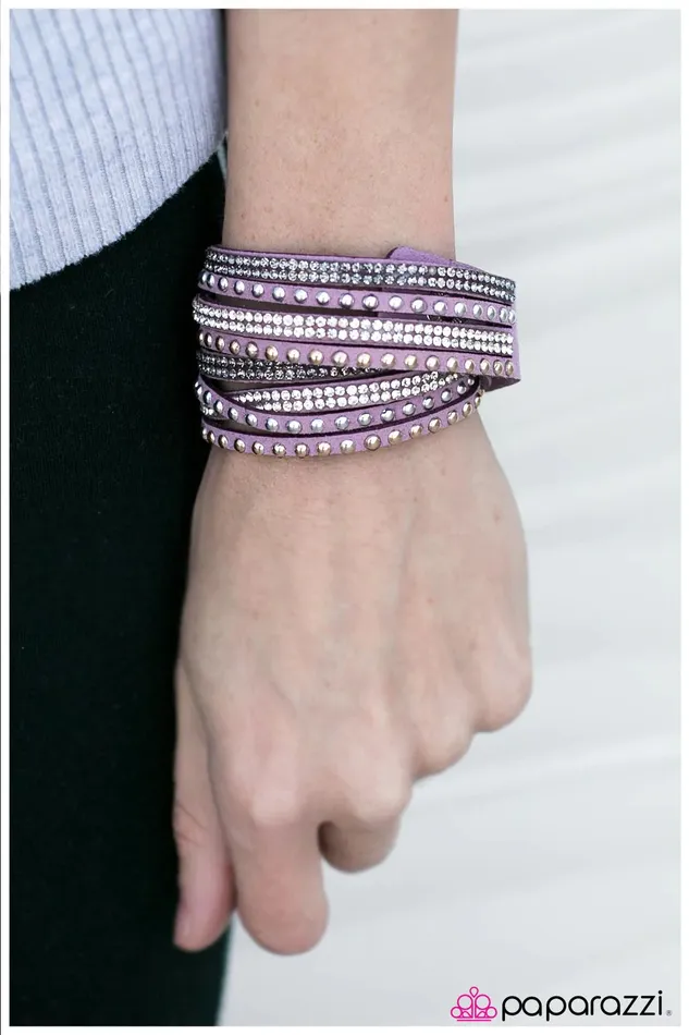 Paparazzi Jewelry Bracelets Paparazzi Bracelet Hit Me With Your Best Shot Purple