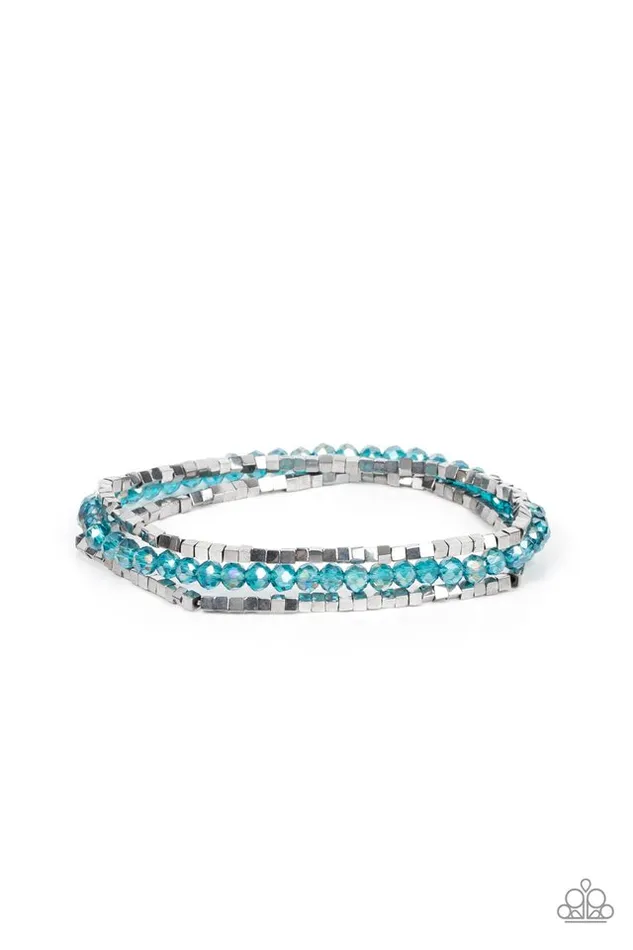 Paparazzi Jewelry Bracelets Paparazzi Bracelet Just a Spritz Blue Paparazzi Jewelry Bracelets Paparazzi Bracelet Just a Spritz Blue