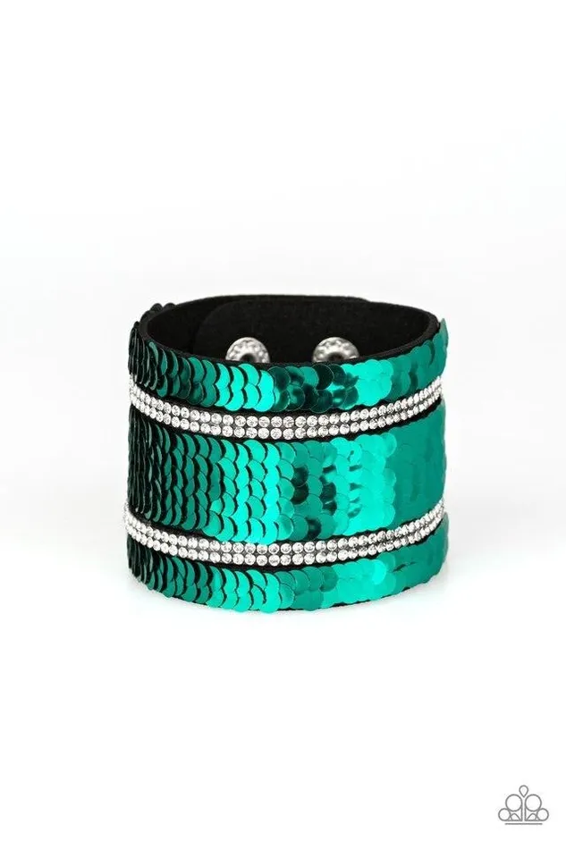 Paparazzi Jewelry Bracelets Paparazzi Bracelet MERMAID Service Green Paparazzi Jewelry Bracelets Paparazzi Bracelet MERMAID Service Green