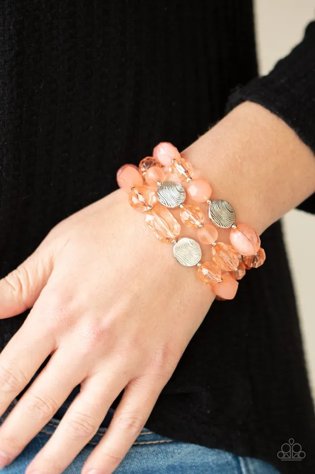 Paparazzi Jewelry Bracelets Paparazzi Bracelet Oceanside Bliss Orange