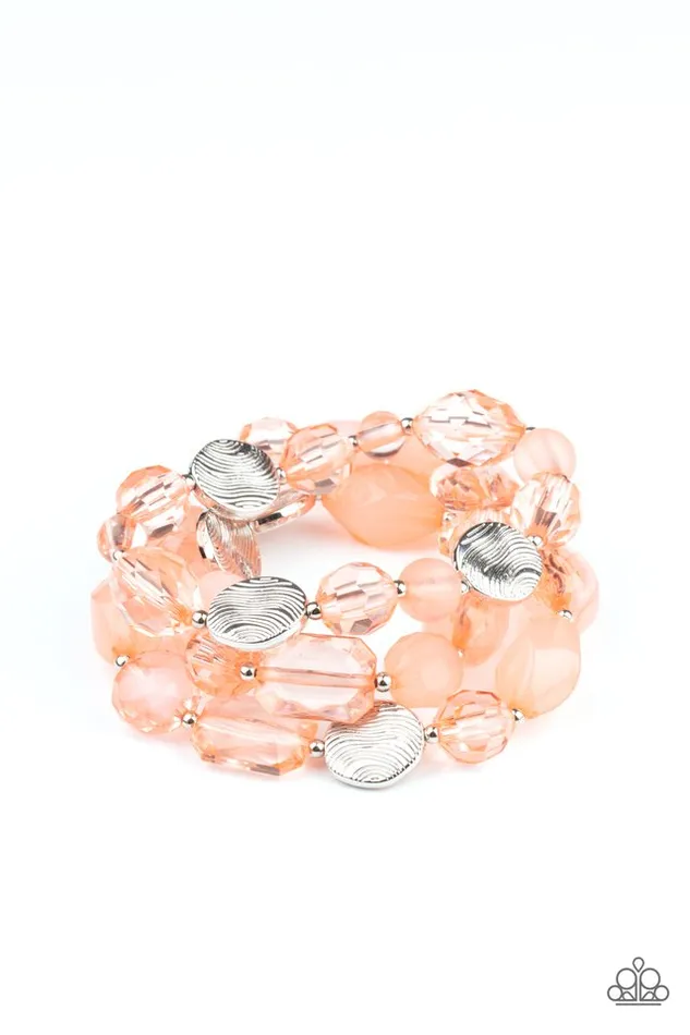 Paparazzi Jewelry Bracelets Paparazzi Bracelet Oceanside Bliss Orange
