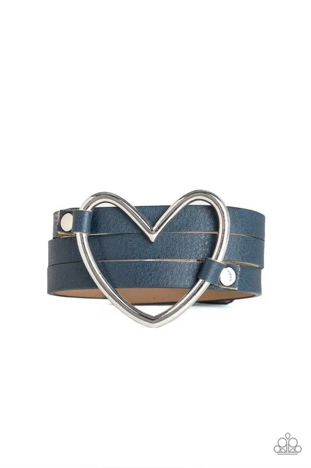 Paparazzi Jewelry Bracelets Paparazzi Bracelet One Love One Heart Blue