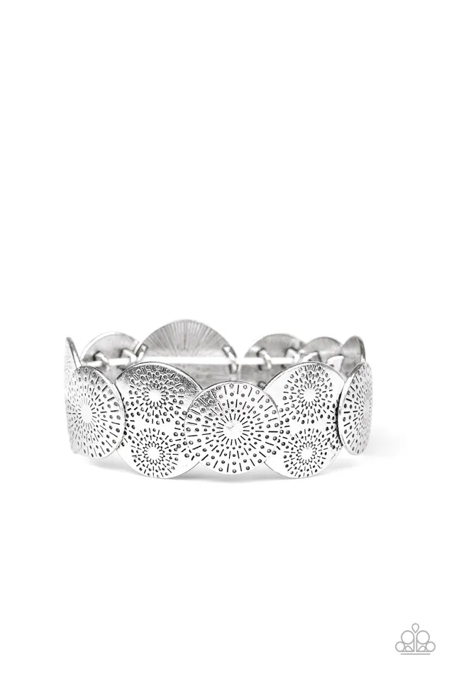 Paparazzi Jewelry Bracelets Paparazzi Bracelet Pleasantly Posy Silver