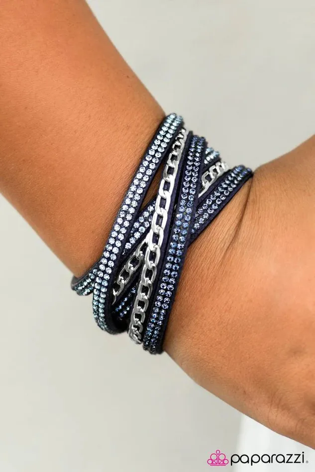 Paparazzi Jewelry Bracelets Paparazzi Bracelet Put On Your Game Face Blue