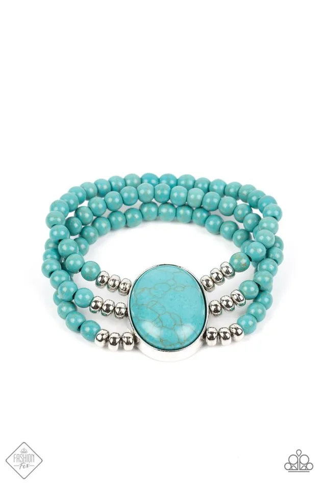 Paparazzi Jewelry Bracelets Paparazzi Bracelet Stone Pools Blue Paparazzi Jewelry Bracelets Paparazzi Bracelet Stone Pools Blue