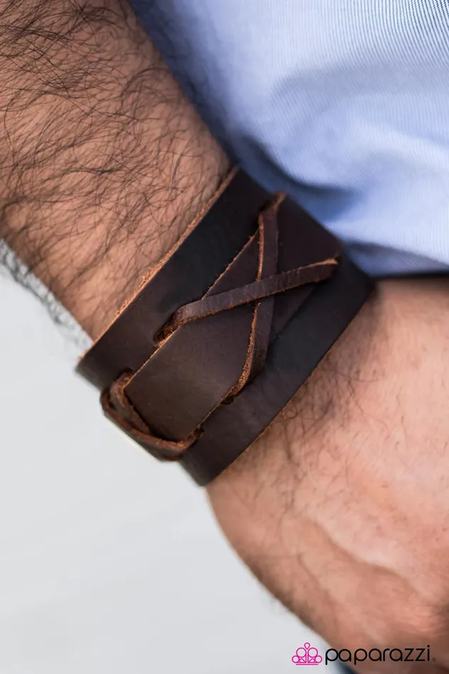 Paparazzi Jewelry Bracelets Paparazzi Bracelet Strike Out Brown