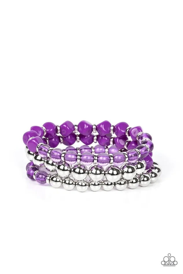 Paparazzi Jewelry Bracelets Paparazzi Bracelet Summer Sabbatical Purple Paparazzi Jewelry Bracelets Paparazzi Bracelet Summer Sabbatical Purple