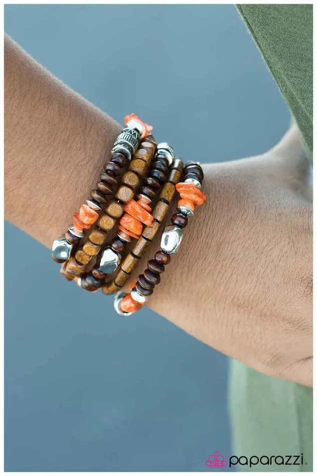 Paparazzi Jewelry Bracelets Paparazzi Bracelet To Infinity Orange